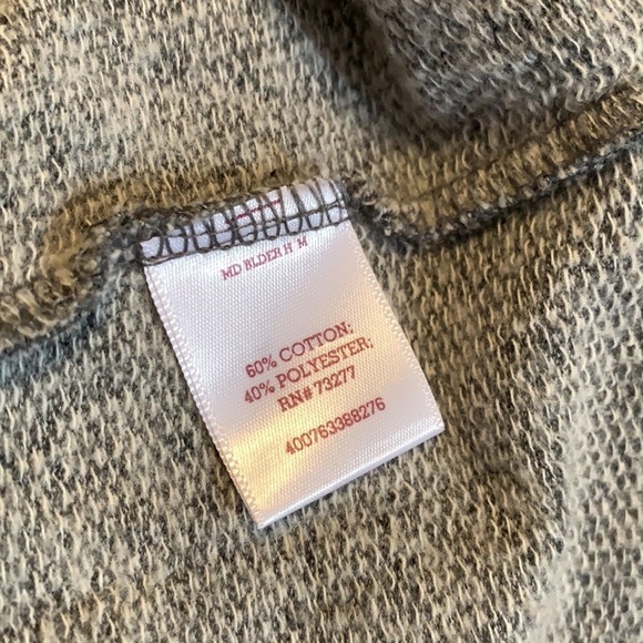 SO gray soft fleece tunic hoodie, v neck, pocket - Picture 9 of 12